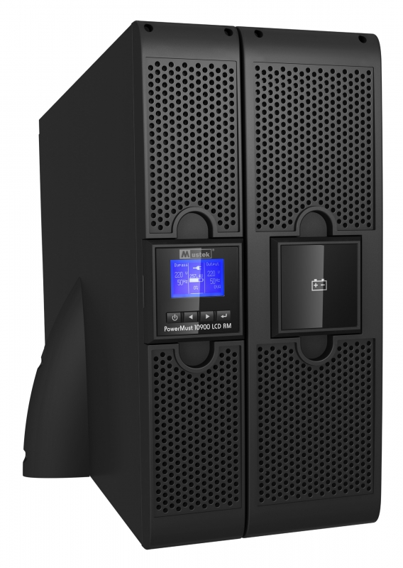 UPS MUSTEK. PowerMust 10900 online LCD RM (10KVA), IEC (include timbru verde 3 lei)