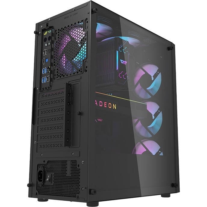 Carcasa Pc DK351 + 4 Ventilatoare Negru