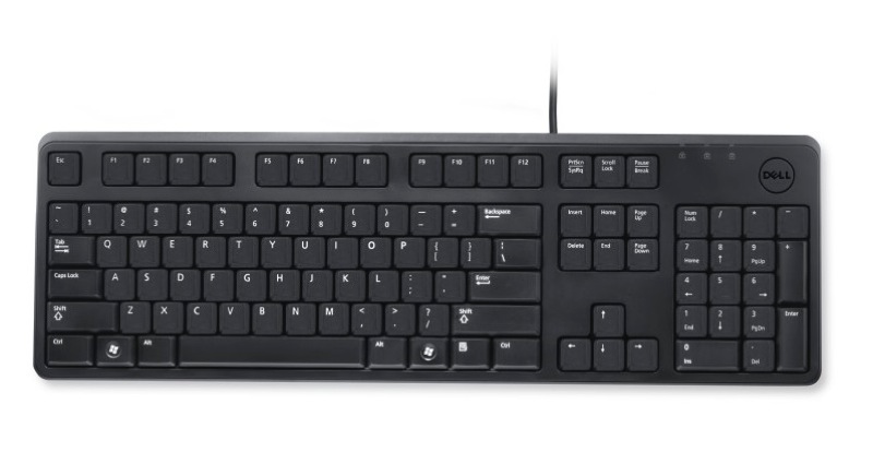 Tastatura DELL; model: KB 212; layout: NOR; NEGRU; USB; 'DJ574'