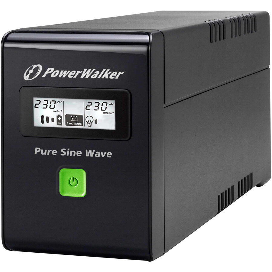 UPS Power Walker Line-Interactive 600VA 3x IEC C13, SINUS PUR, RJ11/RJ45, USB, LCD