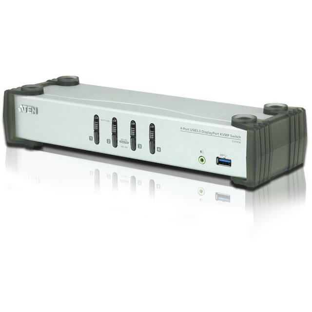 Comutator, ATEN, CS1914, 4 porturi, USB DP/Audio KVMP/USB 3.0