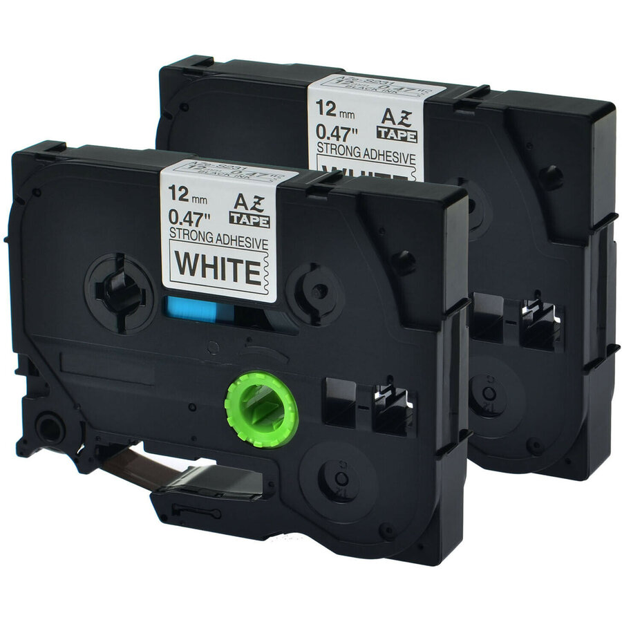 Banda Laminata Compatibila Black on White, TZS241-WB, compatibila cu Brother P-Touch D400/D450/D600VP/E300VP/E550WVP/H500/P700/P750W, 18mm/8m, TZE241-WB