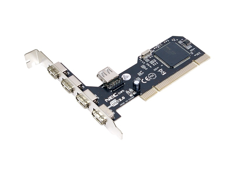 Card PCI adaptor la 4 x USB 2.0 extern + 1 x USB2.0 intern Logilink 'PC0041'