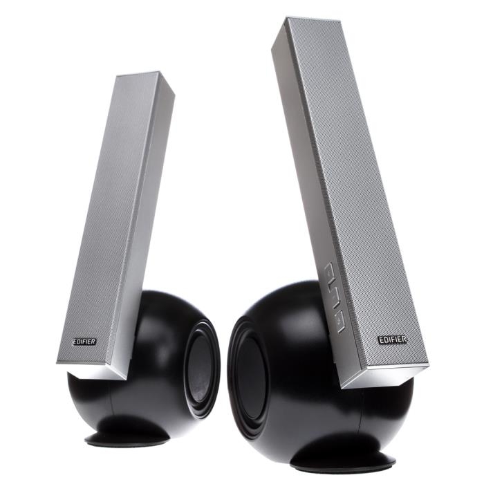 BOXE 2.0 EDIFIER, RMS: 36W(8W x 2 + 10W x 2), bluetooth, black&amp;silver 'E10BT' (include timbru verde 1 leu)