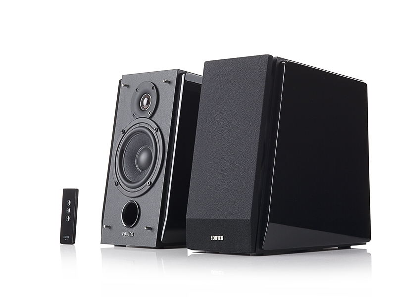 BOXE 2.0 EDIFIER, RMS: 70W (35W x 2), volum, bass, treble, telecomanda wireless, dual RCA 'R1800TIII' (include timbru verde 1 leu)