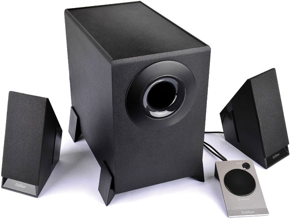 BOXE 2.1 EDIFIER, RMS:   8.5W (2Wx2 + 4.5W), telecomanda pe fir, black 'M1360' , BOXM1360  - 392150 M1360 (include timbru verde 1 leu)