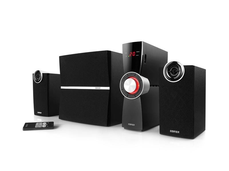 BOXE 2.1 EDIFIER, RMS:  53W (9Wx2 + 35W), amplificator extern, digital optical In, black 'C2XD' (include timbru verde 1 leu)