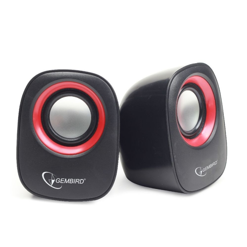 BOXE 2.0 GEMBIRD, black/red 'SPK-107A'