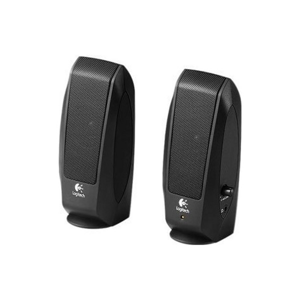BOXE Logitech  2.0 'S120' OEM RMS power: 2.3 W (1.15W x 2), Black '980-000010'   (include timbru verde 1 leu)