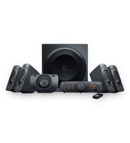 BOXE Logitech 5.1 'Z906'  RMS power: 500 W (165W + 67W + 67W x 4), Black '980-000468'   (include timbru verde 1 leu)
