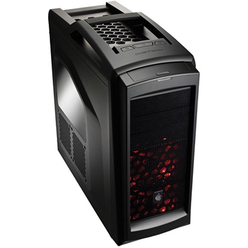 CARCASA CM STORM Scout2 Advanced, window version, mid-tower, ATX, 2* 120mm red LED fan &amp; 1* 120mm (inclus), I/O panel, black 'SGC-2100-KWN3'