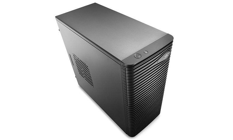 CARCASA DEEPCOOL  mATX Mini-Tower, 1* 120mm BLUE LED fan (inclus), front audio &amp; 1x USB 3.0, 1x USB 2.0, black 'WAVE LED'