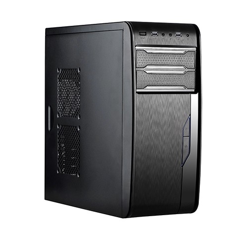 CARCASA SPIRE   OEM ATX, front USB &amp; audio, suport 2x 80mm fan, black, sursa 420W 'OEM1401B-420W-PFC22-2'