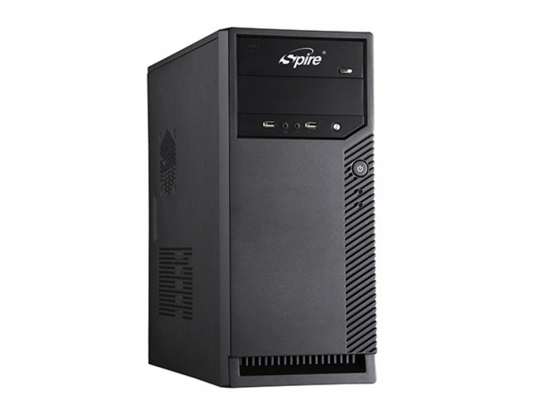 CARCASA SPIRE ATX, front USB &amp; audio, suport 2x 80mm fan, black, sursa 420W 'SP1077B-420W-E1'