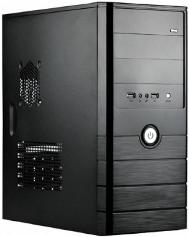 CARCASA SPIRE ATX, front USB &amp; audio, suport 2x 80mm fan, black, sursa 420W 'SP1071B-420W-E1'