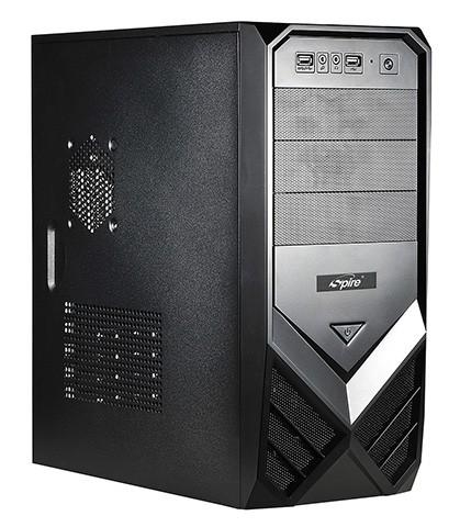 CARCASA SPIRE ATX., front USB &amp; audio, suport 2x 80mm fan, black, sursa 420W 'SP1074B-420W-E1'