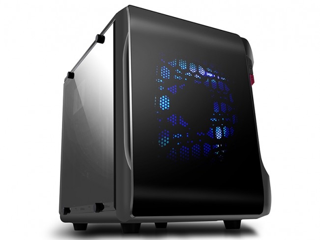 CARCASA SPIRE mATX, front USB 3.0 &amp; audio, 2 ferestre laterale, black, fara sursa 'SPC715B-CE/R/2W-U3'