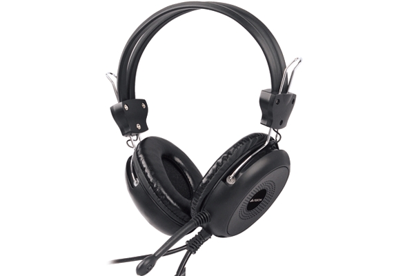 Casti clasice cu microfon A4TECH (HS-30) cu fir de 2m, frecventa 20Hz - 20kHz, sensibilitate 102dB, cu jack de 3.5mm, culoare: negru