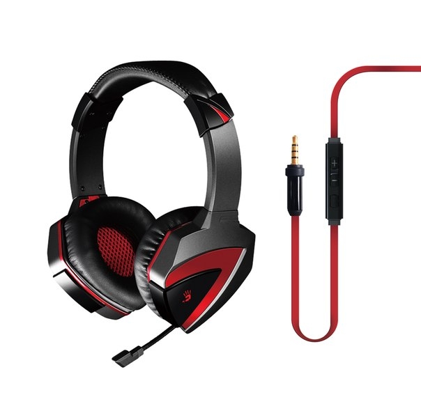 Casti A4TECH. Bloody gaming, microfon pe fir, control volum pe casca, 'G500'
