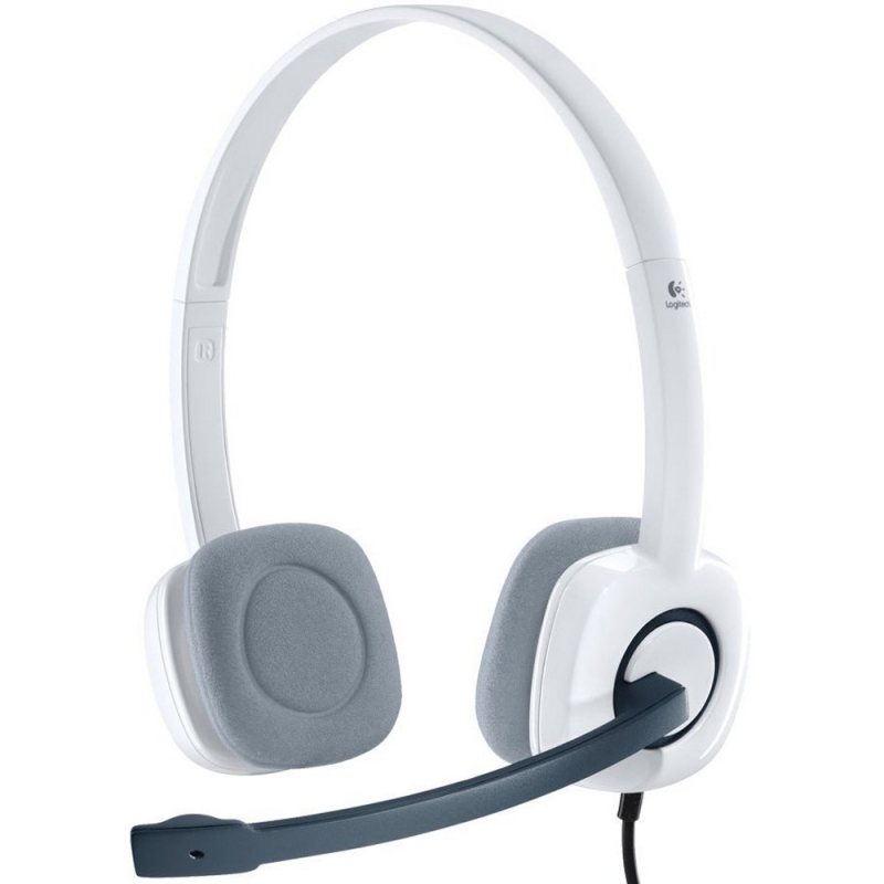 Casti Logitech  'H150' Stereo Headset with Microphone, Cloud White '981-000350'  (include timbru verde 0.01 lei)