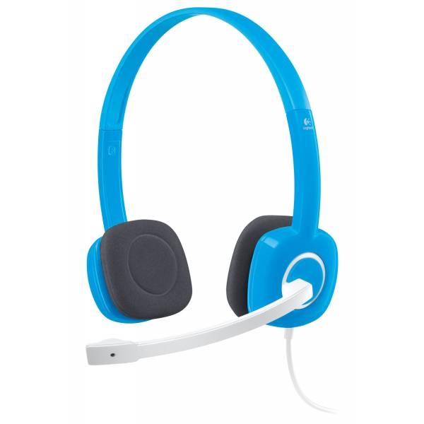Casti Logitech  'H150' Stereo Headset with Microphone, Sky Blue '981-000368'  (include timbru verde 0.01 lei)