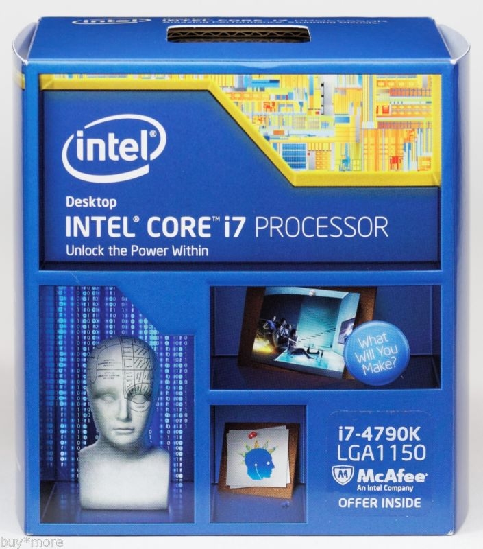 CPU INTEL skt. 1150  Core i7 Ci7-4790K, 4.0GHz, 8MB  BOX 'BX80646I74790K'