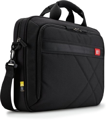 Geanta laptop 17' Case Logic, buzunar interior 10.1', buzunar frontal, poliester, black 'DLC117'