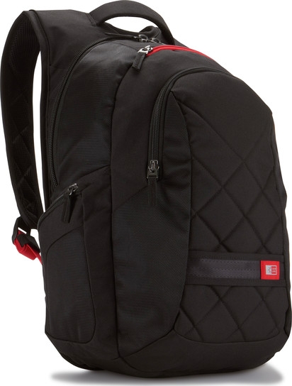 Rucsac laptop 16' Case Logic, buzunar frontal, 2 buzunare laterale, poliester, black 'DLBP116K'