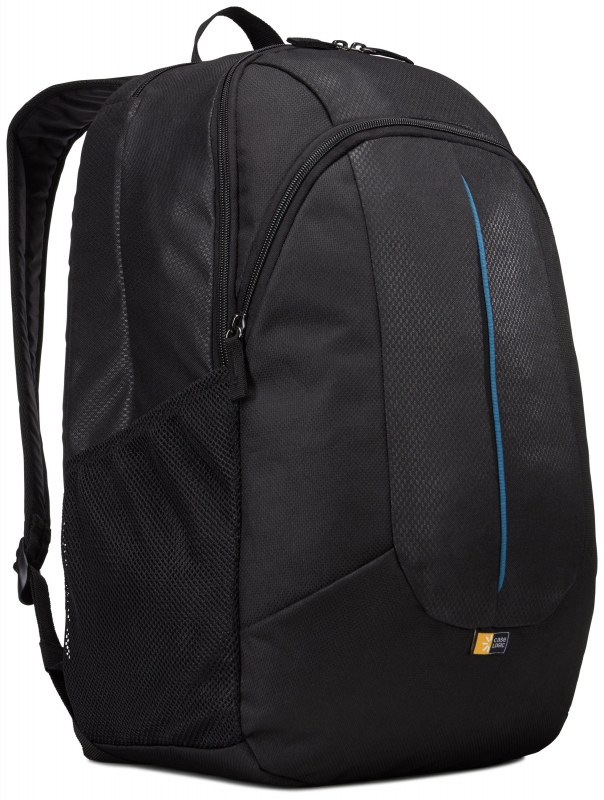Rucsac laptop 17.3' Case Logic, buzunar frontal, nylon, black 'PREV217BLK/MID'