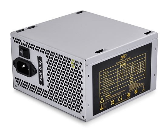 SURSA DEEPCOOL,  430W (max. load), fan 120mm, protectii OVP/SCP/OPP, 1x PCI-E (6+2), 2x S-ATA 'DE430'