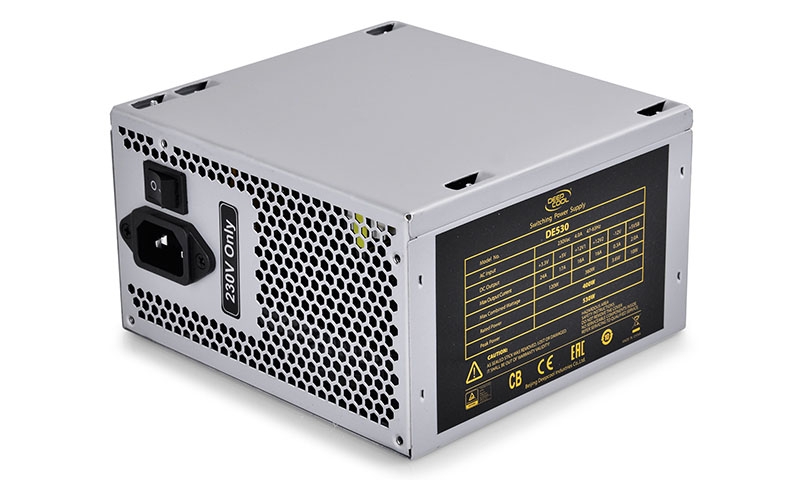 SURSA DEEPCOOL,  530W (max. load), fan 120mm, protectii OVP/SCP/OPP, 1x PCI-E (6+2), 4x S-ATA 'DE530'