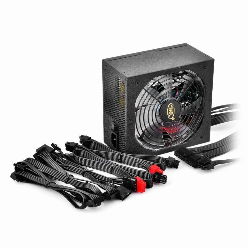 SURSA DEEPCOOL, 500W (real), fan 120mm PWM, 80 Plus Bronze, 85% eficienta, 2x PCI-E (6+2), 5x S-ATA 'DA500'