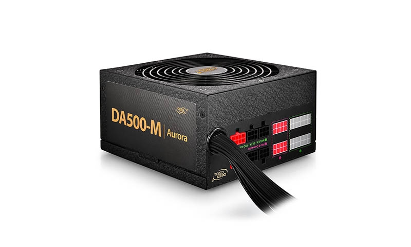 SURSA DEEPCOOL., 500W (real), fan 120mm PWM, 80 Plus Bronze, 85% eficienta, 2x PCI-E (6+2), 5x S-ATA, modulara 'DA500-M'
