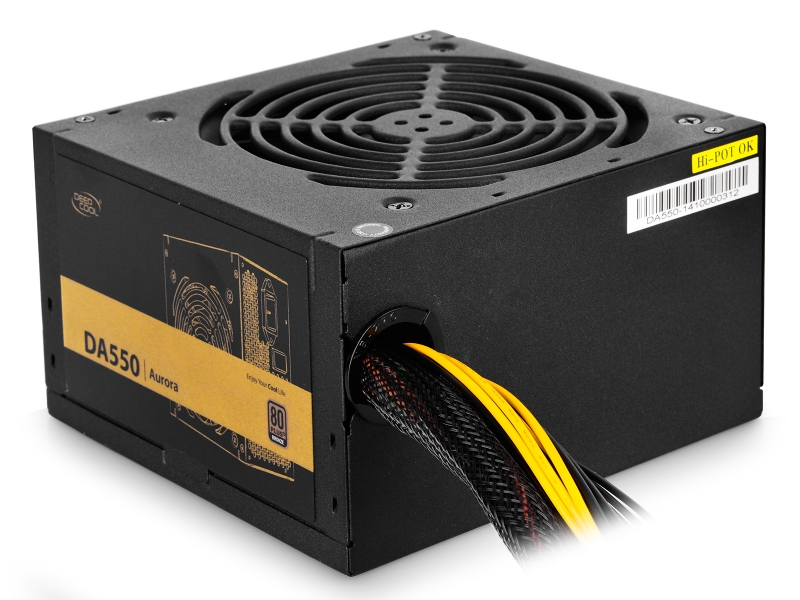 SURSA DEEPCOOL, 550W (real), fan 120mm PWM, 80 Plus Bronze, 85% eficienta, 2x PCI-E (6+2), 5x S-ATA 'DA550'