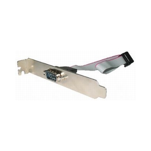 Cablu adaptor intern, conectori Serial Port IDC 10pin la DB9, lungime cablu: 25cm, suport metalic, bulk, GEMBIRD (CCDB9RECEPTACLE)