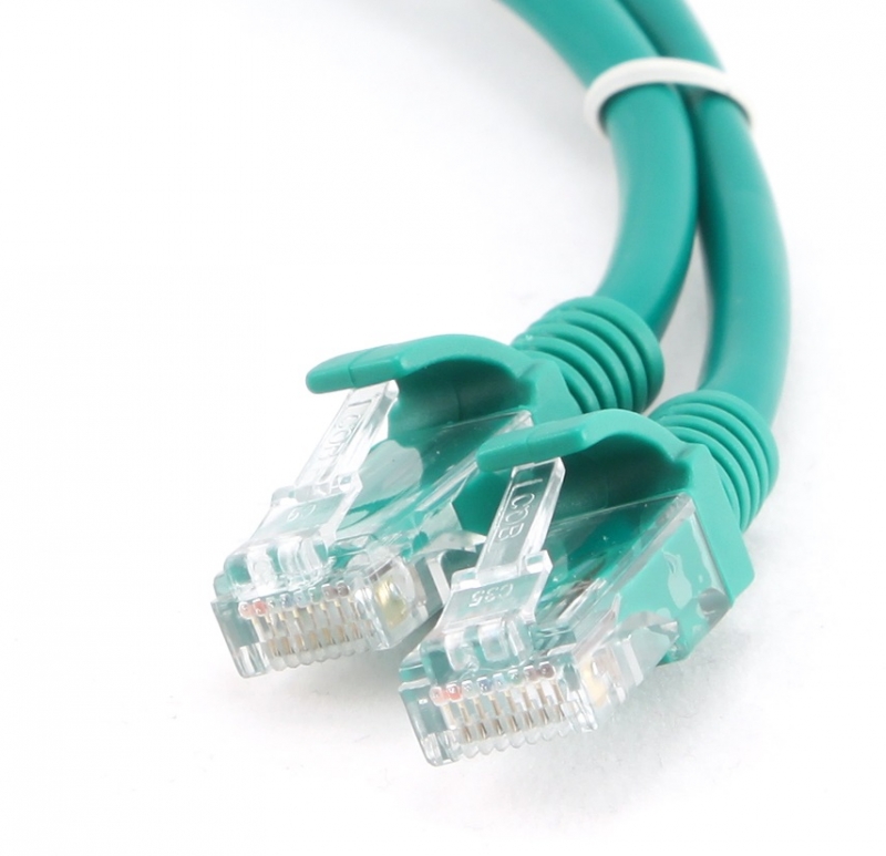 Cablu UTP Patch cord cat. 5E, conectori 2x 8P8C, lungime cablu: 5m, Verde, GEMBIRD (PP12-5M/G)