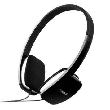 Casti EDIFIER  Stereo, microfon, control volum pe fir, black (K680)