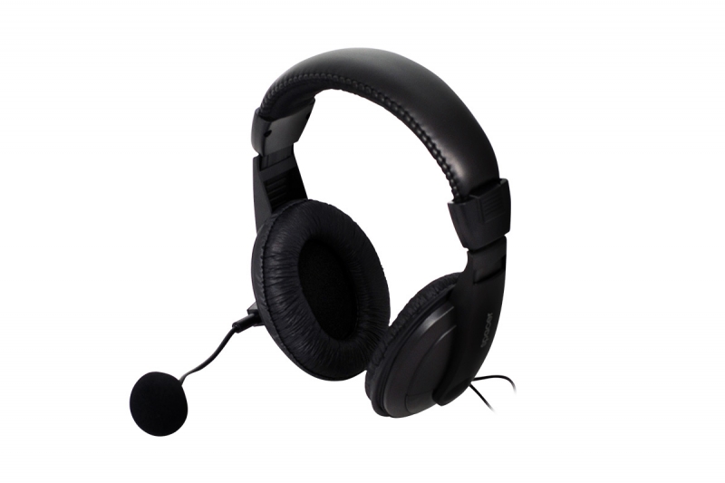 Casti cu microfon SPACER SPK-222, black