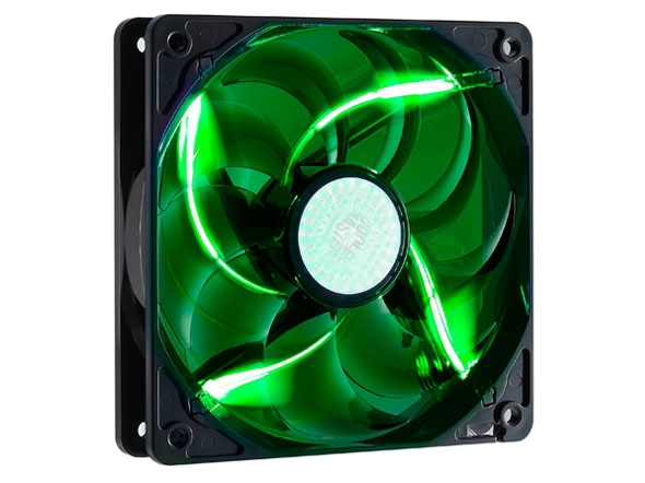 Ventilator carcasa COOLER MASTER  SickleFlow 120x120x25 mm, w. 4 LED green, rifle bearing (R4-L2R-20AG-R2)
