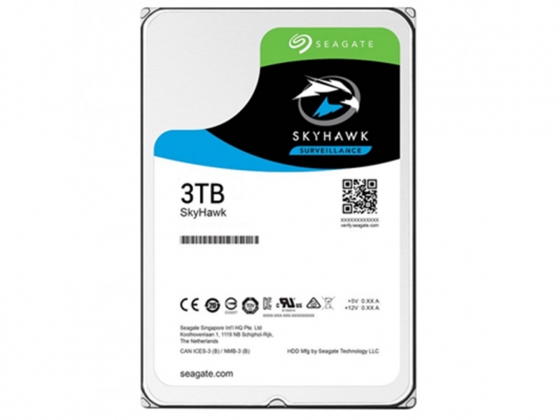 HDD 3TB 5900 64M S-ATA3 'SkyHawk' SEAGATE (ST3000VX010)