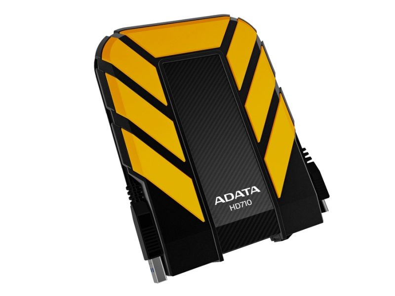 HDD Extern ADATA HD710 1TB, 2.5', USB 3.0, rezistent la apa si socuri, Black/Yellow (AHD710-1TU3-CYL)