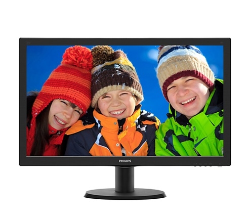 MONITOR PHILIPS 23.6' LED, 1920x1080, 8ms, 250cd/mp, vga+dvi, boxe (243V5QHABA/00)