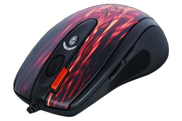 Mouse Laser USB A4TECH X7 Oscar Red/Black Full Speed (XL-750BK-2), wired cu 7 butoane si 1 rotita scroll, rezolutie ajustabila peste 2000dpi