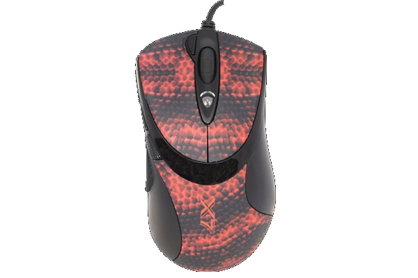 Mouse Laser USB A4TECH X7 Oscar Black/Red Full Speed (XL-740K), wired cu 7 butoane si 1 rotita scroll, rezolutie ajustabila peste 2000dpi