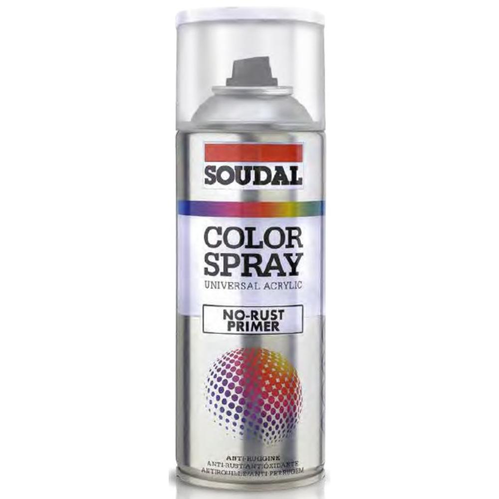 Vopsea spray grund rosu Soudal, interior/exterior, 400 ml