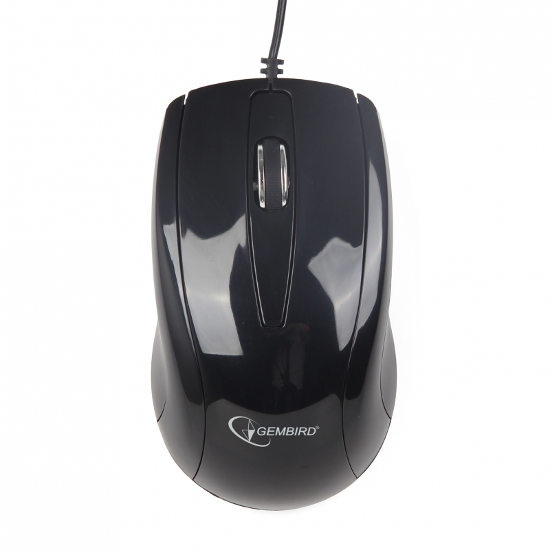 Mouse optic USB Gembird, 1000dpi, Black (MUS-U-003)