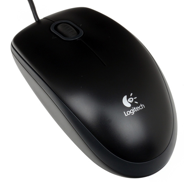 MOUSE Logitech   B100 Optical USB Mouse, black 910-003357