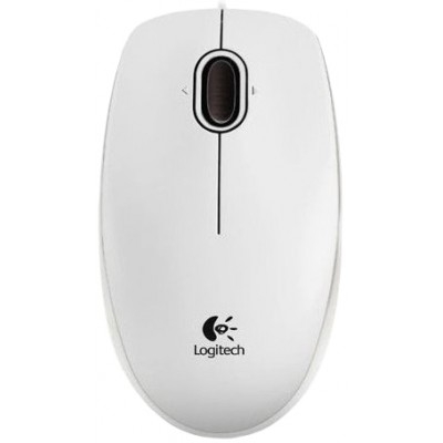 MOUSE Logitech   B100 OEM Optical USB Mouse, White (910-003360)