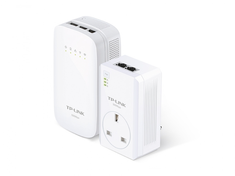 Kit Adaptor+Amplificator Powerline, (TL-WPA4530&amp;TL-PA4020P), TP-LINK (TL-WPA4530KIT)