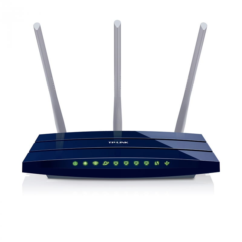 Router 4 Port-uri Wireless N Gigabit 300Mb/s TL-WR1043ND 3 antene detasabile